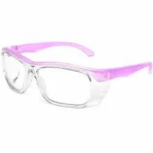 Óculos de Segurança ID 103 Rosa ID Safety Armação Cristal Hastes Rosa Tamanho 56 Aceita Lentes de Grau Multifocal e Monofocal CA 41.615