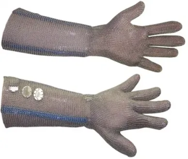 Luva de Malha de Aço NiroFlex 2000 - Punho Longo 15cm