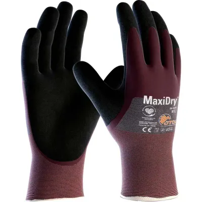 Luva de Proteção Atg Maxidry 3/4 Contra óleos, graxas e Produtos químicos Perigosos CA 50990