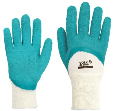 Luva de Proteção Green Volk Látex Corrugado Para Serviços Gerais CA 38800