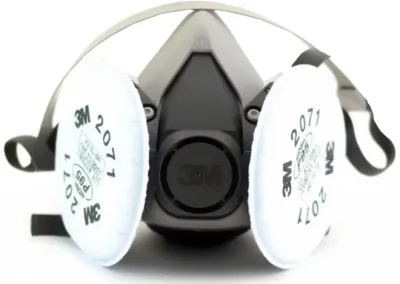 Máscara 3M 6200 Com Filtros 2071 Poeiras e Névoas CA 4115