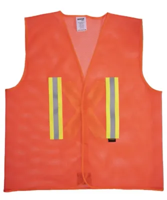 Colete RFX Laranja Fluorescente Tipo Tela Respirável Vicsa VIC-71116