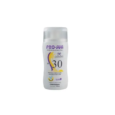 Protetor Solar Com Repelente Fator 30 Pro-Sun 120g