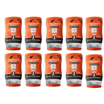 Creme Protetor Luva Química Grupo 3 Nutriex 120g CA 43802 Caixa Com 10