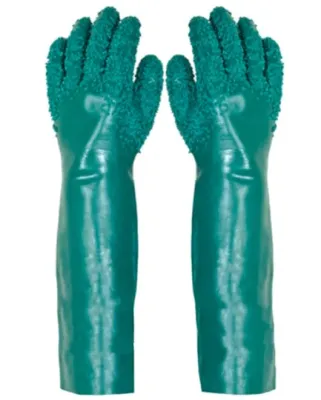 Luva de Pvc Palma Granulada Cano Longo 60cm Plastcor ca 34569