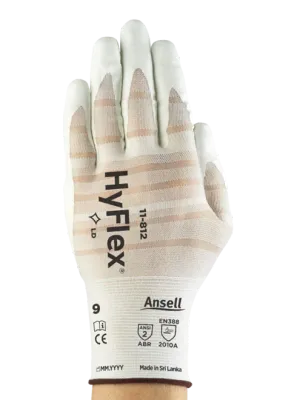 Luva Ansell Hyflex 11-812 Reduz Risco de Lesões em Máquinas Rotativas CA 43084
