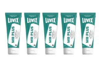 Creme Protetor Biológico Luvex MB Ação Bacteriostática CA 51375 Kit com 5 Unidades