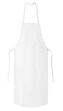 Avental de Segurança Branco Vértice Nylon Emborrachado 100% Impermeável 1,20 X 0,70 CA 46468 Risco Químico Tipo 6