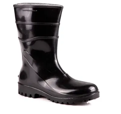 Bota de Pvc Bracol 82BPC600 Acqua Flex Cano Curto Com Forro Preta CA 37456
