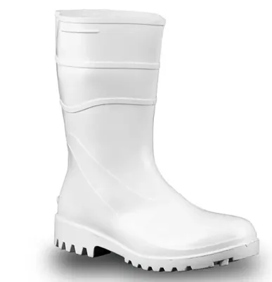 Bota de Pvc Bracol 82BPC600 Acqua Flex Cano Curto Com Forro Branca CA 37456