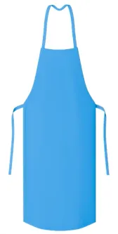 Avental de Segurança Azul Vértice Nylon Emborrachado 100% Impermeável 1,20 X 0,70 CA 46468 Risco Químico Tipo 6