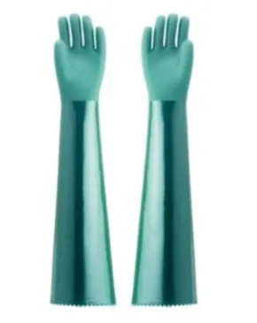 Luva Pvc Forrada Cano Longo e Palma Lisa 70cm Para Proteção Química Ca 34568