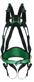 Cinturão Paraquedista 4 Pontos MSA V-Form Até 140 kg  Tamanho 2 CA 40505