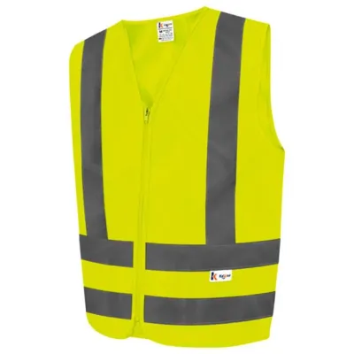 Colete Refletivo Kalipso sem Bolso Amarelo Fluorescente