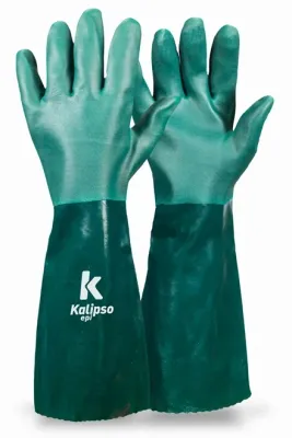 Luva de PVC Forrada Kalipso Palma Aspera 45CM CA 21420