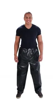 Calça de Chuva em PVC Preta Vinilseg CA 34472