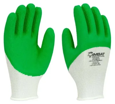 Luva de Algodão Com Látex Dorso e Palma Imbat lv-s-blv CA 41737 - 12 Pares