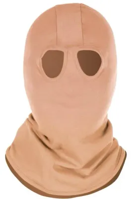 Capuz Balaclava Risco II NR10 2 Orifícios Commanders FR ATPV 9,4 Contra Arco Elétrico e Antichamas Cor Bege  CA 45749
