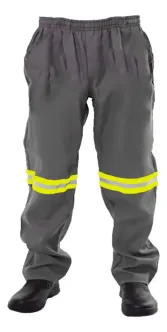 Calça Para Arco Elétrico Risco 2 Atp 11 Mr Safety Cor cinza Elástico Total Cintura e  Com Um Bolso Traseiro CA 45375