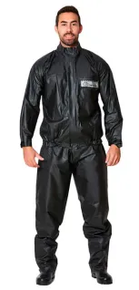Conjunto Motoqueiro Moto Race 100% Impermeável Brascamp Preto Blusão CA 28481 e Calça 28482