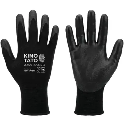 Luva Next Safety Kino Tato 25.000  Em Nylon Com Banho Pu Ótima Sensibilidade Ca 51313