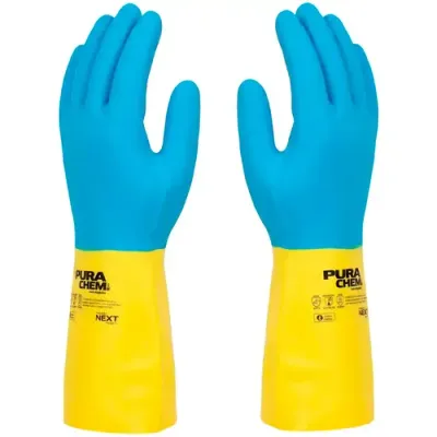Luva Next Safety Purachem Látex Neoprene 10.700 Ideal Contra Agentes Químicos  CA 51173