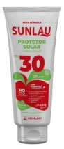 Protetor Solar Henlau Linha Sunlau Fator Fps 30 Uva e Uvb Com Repelente Icaridina Bisnaga 120 Gramas