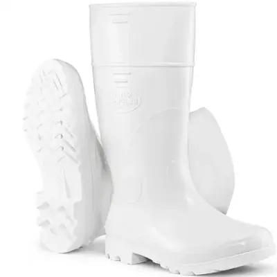 Bota de PVC Industrial Branca Calfor Cano Longo Com Forro CLBP2 505 – CA 44.697