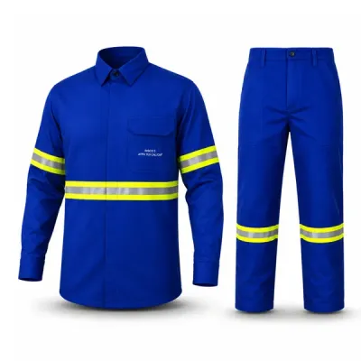 Conjunto Eletricista NR10 Guardian Fire Risco 2 ATPV 11 cal/cm² Refletivo Azul Royal
